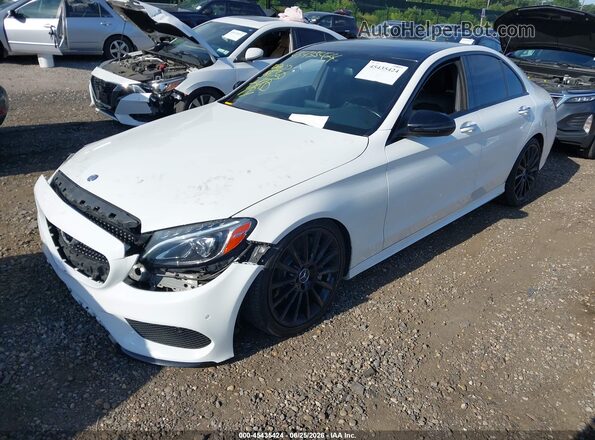 55SWF6EB4HU215110 2017 MERCEDES-BENZ AMG C 43 Белый Передняя левая четверть
