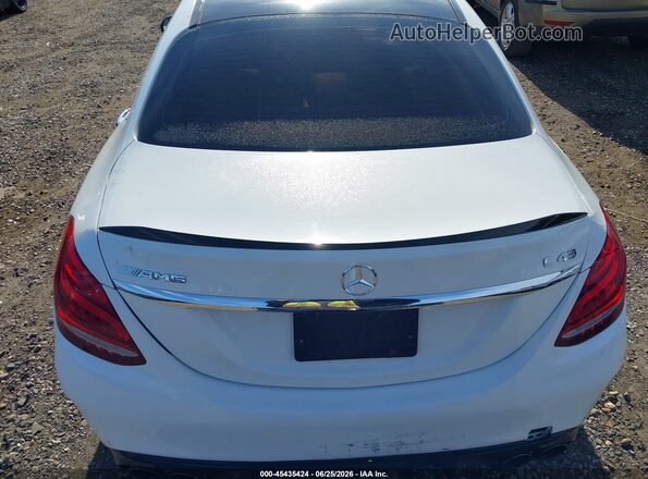 55SWF6EB4HU215110 2017 MERCEDES-BENZ AMG C 43 Белый 