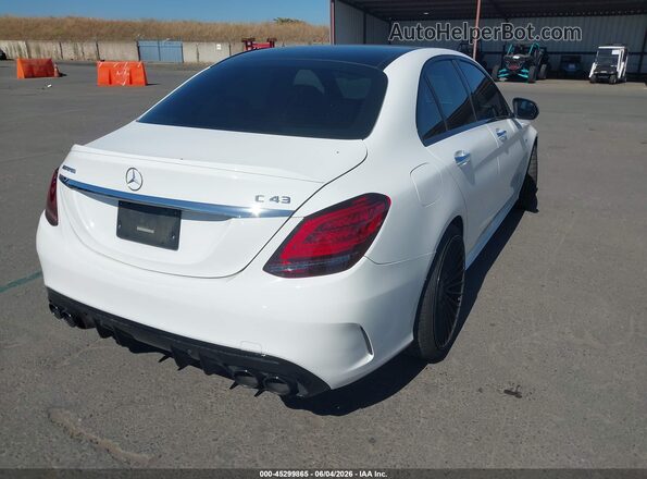 55SWF6EB4KU312105 2019 MERCEDES-BENZ AMG C 43 White Հետևի աջ