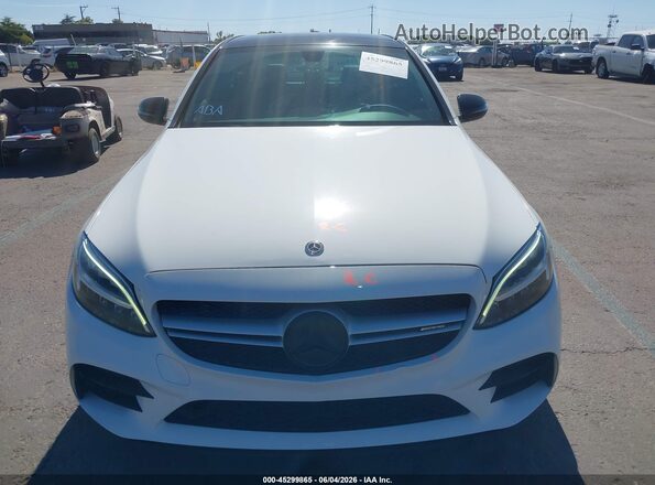 55SWF6EB4KU312105 2019 MERCEDES-BENZ AMG C 43 White Դիմացի տեսք