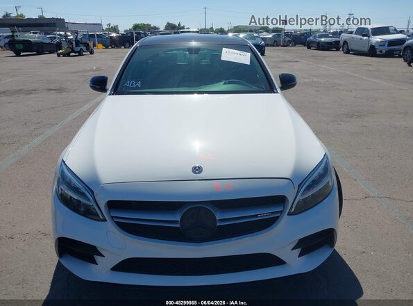 55SWF6EB4KU312105 2019 MERCEDES-BENZ AMG C 43 White Սարքավորումների վահանակի տեսք