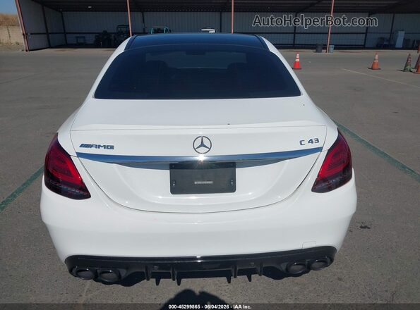 55SWF6EB4KU312105 2019 MERCEDES-BENZ AMG C 43 White 
