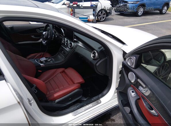 55SWF6EB5GU109909 2016 MERCEDES-BENZ C-CLASS White Вид салону спереду