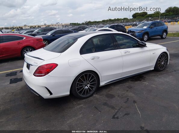 55SWF6EB5GU109909 2016 MERCEDES-BENZ C-CLASS White Задня права чверть