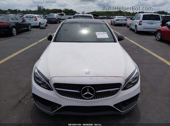 55SWF6EB5GU109909 2016 MERCEDES-BENZ C-CLASS White Вид спереду