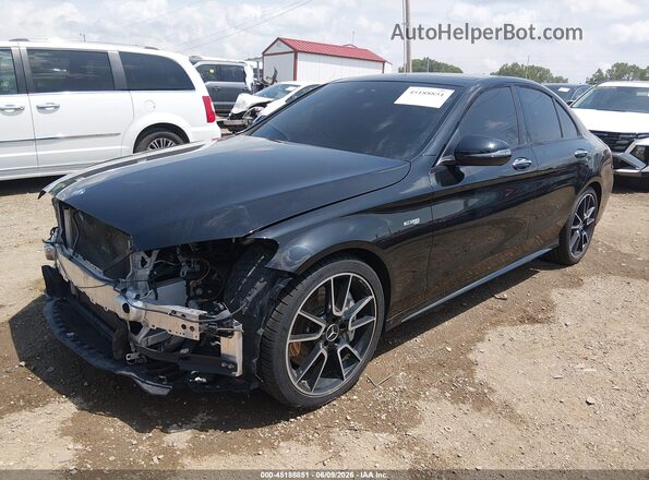 55SWF6EB5HU187947 2017 MERCEDES-BENZ AMG C 43 Black Вид спереду