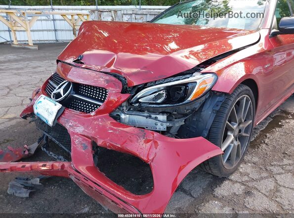 55SWF6EB6GU104945 2016 MERCEDES-BENZ C-CLASS Red Դիմացի տեսք