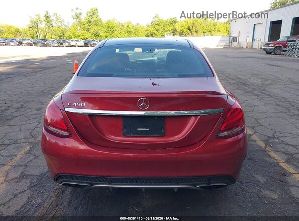 55SWF6EB6GU104945 2016 MERCEDES-BENZ C-CLASS Red 