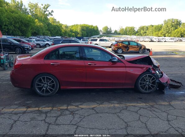 55SWF6EB6GU104945 2016 MERCEDES-BENZ C-CLASS Red Սալոնի հետևի տեսք