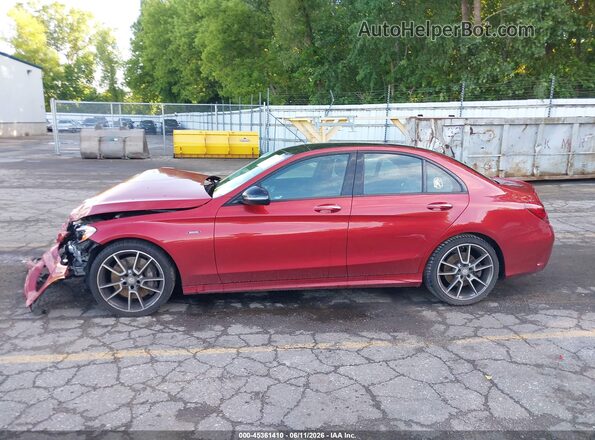 55SWF6EB6GU104945 2016 MERCEDES-BENZ C-CLASS Red Սալոնի 360 աստիճան տեսք