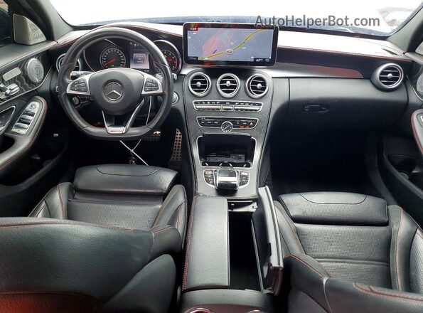 55SWF6EB7GU111001 2016 MERCEDES-BENZ C White Vista del salpicadero