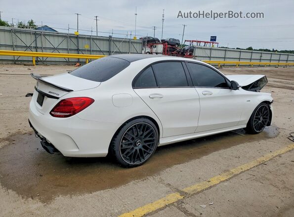 55SWF6EB7GU111001 2016 MERCEDES-BENZ C White Trasero derecho