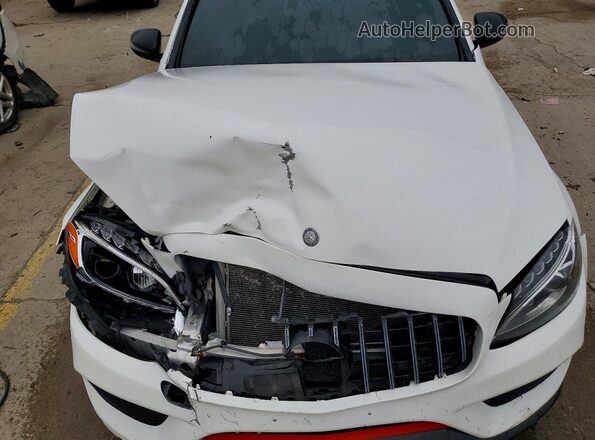 55SWF6EB7GU111001 2016 MERCEDES-BENZ C White Vista interior trasera