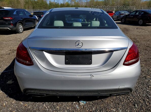 55SWF6EB7GU115372 2016 MERCEDES-BENZ C Silver Հետևի տեսք