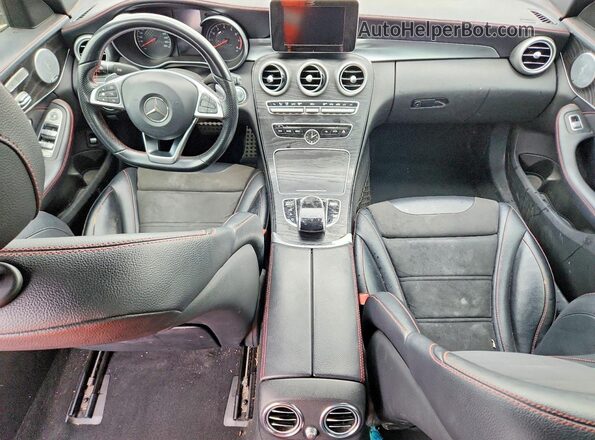 55SWF6EB7GU116604 2016 MERCEDES-BENZ C White წინა პანელის ხედი