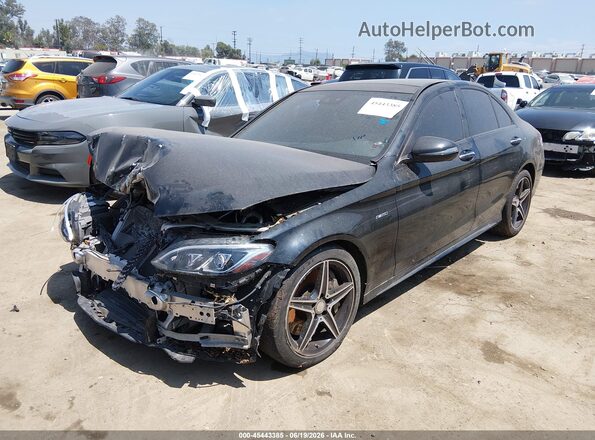 55SWF6EB7GU131345 2016 MERCEDES-BENZ C-CLASS Black Przód lewy