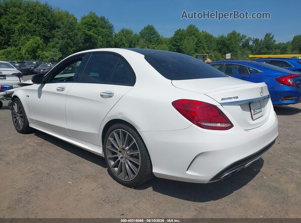 55SWF6EB8HU213893 2017 MERCEDES-BENZ AMG C 43 White Rear left