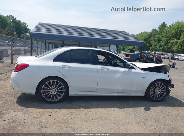 55SWF6EB8HU213893 2017 MERCEDES-BENZ AMG C 43 White Rear interior view