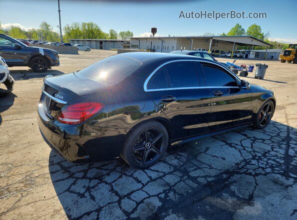 55SWF6EB9GU124896 2016 MERCEDES-BENZ C Black უკანა მარჯვენა