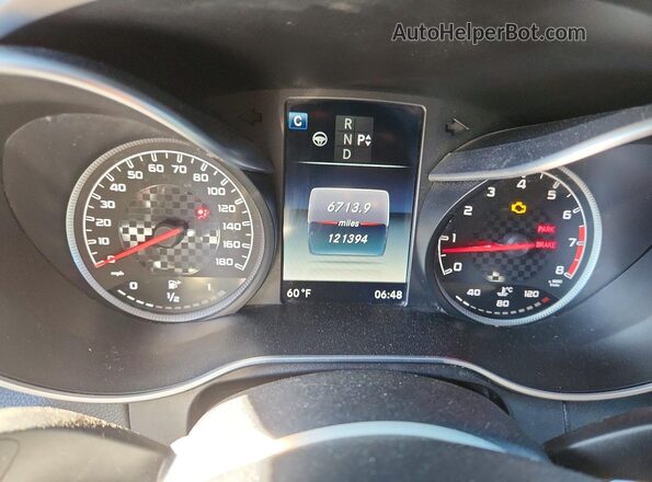 55SWF6EB9GU124896 2016 MERCEDES-BENZ C Black ხელსაწყოთა პანელის ხედი