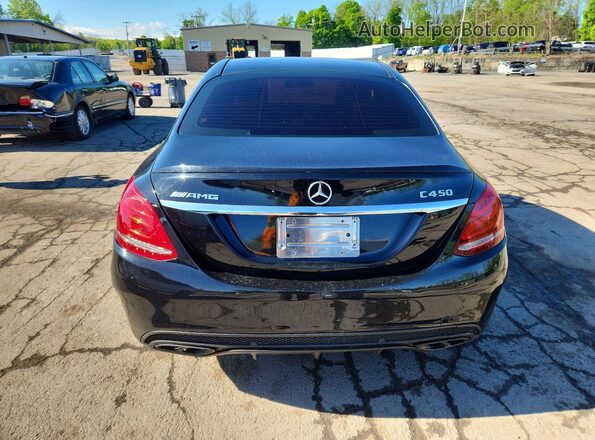 55SWF6EB9GU124896 2016 MERCEDES-BENZ C Black უკანა ხედი