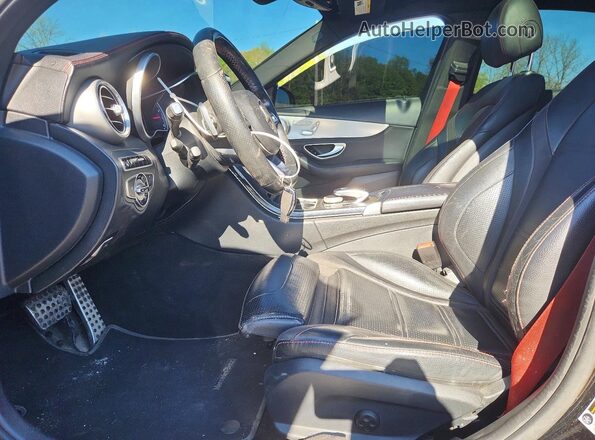 55SWF6EB9GU124896 2016 MERCEDES-BENZ C Black წინა სალონის ხედი