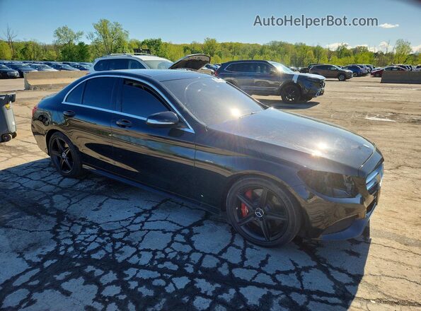55SWF6EB9GU124896 2016 MERCEDES-BENZ C Black წინა მარჯვენა