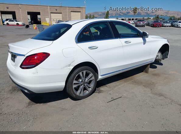 55SWF8DB0KU300126 2019 MERCEDES-BENZ C-CLASS White Tył prawy