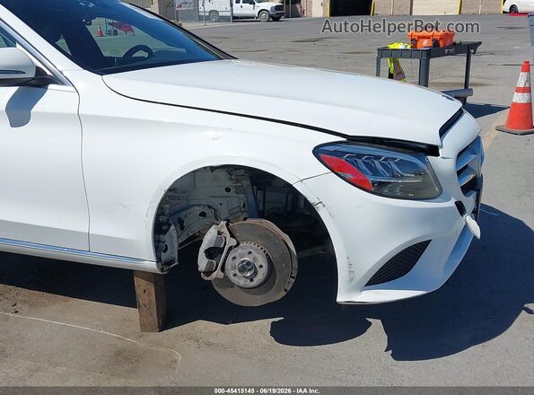 55SWF8DB0KU300126 2019 MERCEDES-BENZ C-CLASS White Widok z przodu