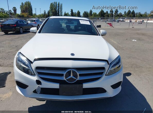 55SWF8DB0KU300126 2019 MERCEDES-BENZ C-CLASS White Widok zestawu wskaźników