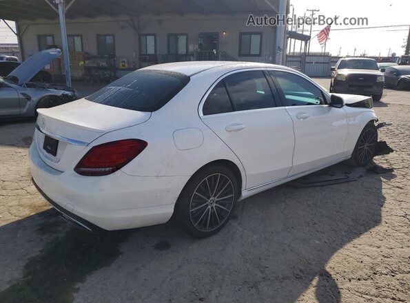55SWF8DB1KU286138 2019 MERCEDES-BENZ C Белый Задняя правая четверть