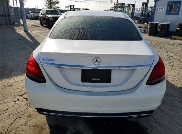 55SWF8DB1KU286138 2019 MERCEDES-BENZ C Белый Вид сзади