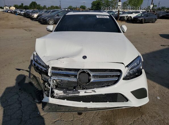 55SWF8DB1KU286138 2019 MERCEDES-BENZ C Белый Вид спереди