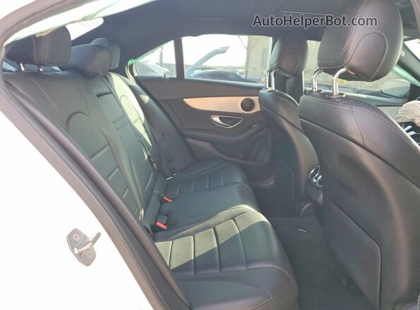 55SWF8DB1KU286138 2019 MERCEDES-BENZ C Белый Вид задних сидений