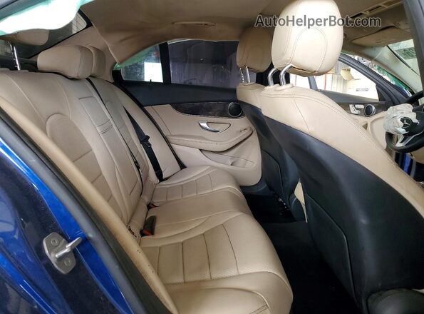 55SWF8DB1KU294417 2019 MERCEDES-BENZ C Blue Widok tylnych siedzeń