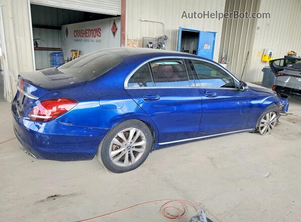 55SWF8DB1KU294417 2019 MERCEDES-BENZ C Blue Tył prawy