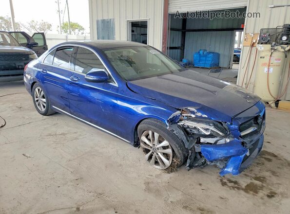 55SWF8DB1KU294417 2019 MERCEDES-BENZ C Blue Przód prawy
