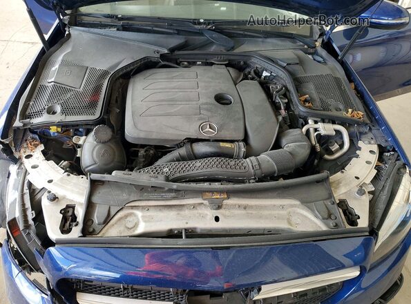 55SWF8DB1KU294417 2019 MERCEDES-BENZ C Blue Widok wnętrza z tyłu