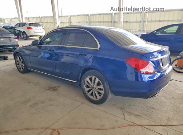 55SWF8DB1KU294417 2019 MERCEDES-BENZ C Blue Tył lewy