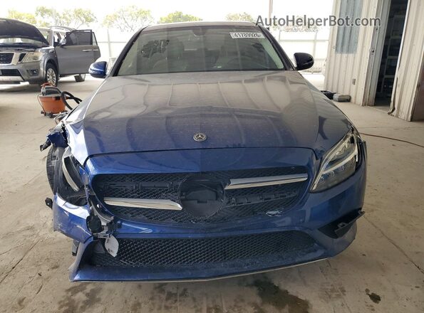 55SWF8DB1KU294417 2019 MERCEDES-BENZ C Blue Widok z przodu