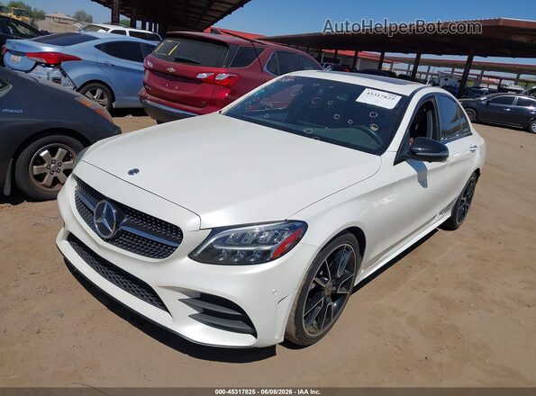 55SWF8DB1KU296975 2019 MERCEDES-BENZ C-CLASS White Front left