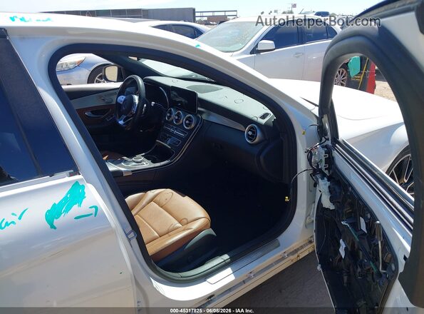 55SWF8DB1KU296975 2019 MERCEDES-BENZ C-CLASS White Front interior view