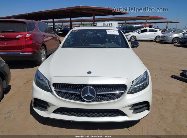 55SWF8DB1KU296975 2019 MERCEDES-BENZ C-CLASS White Rear interior view