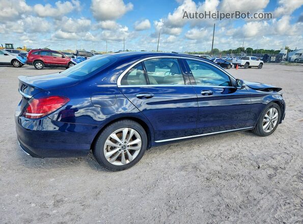 55SWF8DB1KU306758 2019 MERCEDES-BENZ C Blue უკანა მარჯვენა