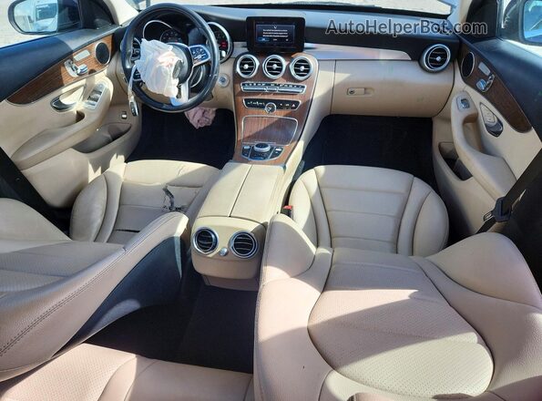 55SWF8DB1KU306758 2019 MERCEDES-BENZ C Blue წინა პანელის ხედი