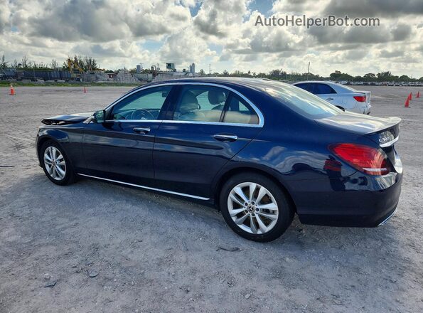 55SWF8DB1KU306758 2019 MERCEDES-BENZ C Blue უკანა მარცხენა