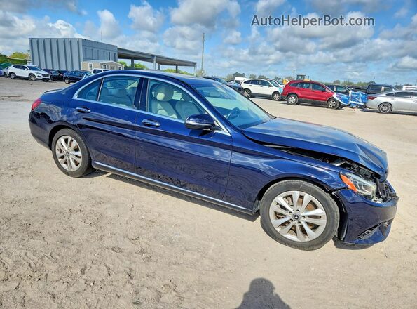 55SWF8DB1KU306758 2019 MERCEDES-BENZ C Blue წინა მარჯვენა