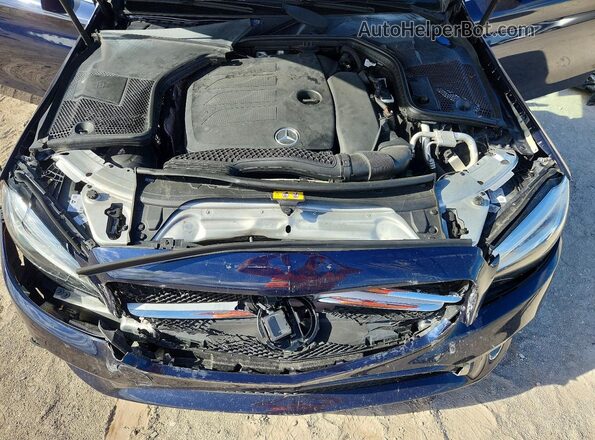 55SWF8DB1KU306758 2019 MERCEDES-BENZ C Blue უკანა სალონის ხედი