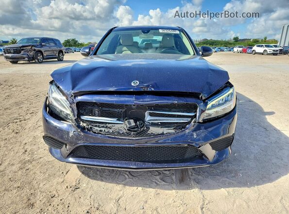 55SWF8DB1KU306758 2019 MERCEDES-BENZ C Blue წინა ხედი