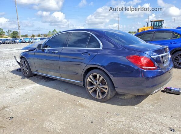 55SWF8DB1KU310566 2019 MERCEDES-BENZ C Blue Հետևի ձախ